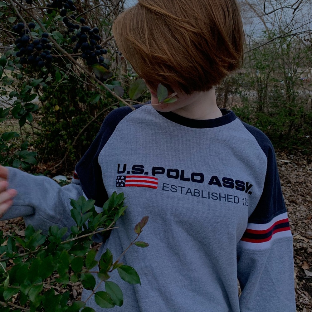 Vintage polo sweat shirt